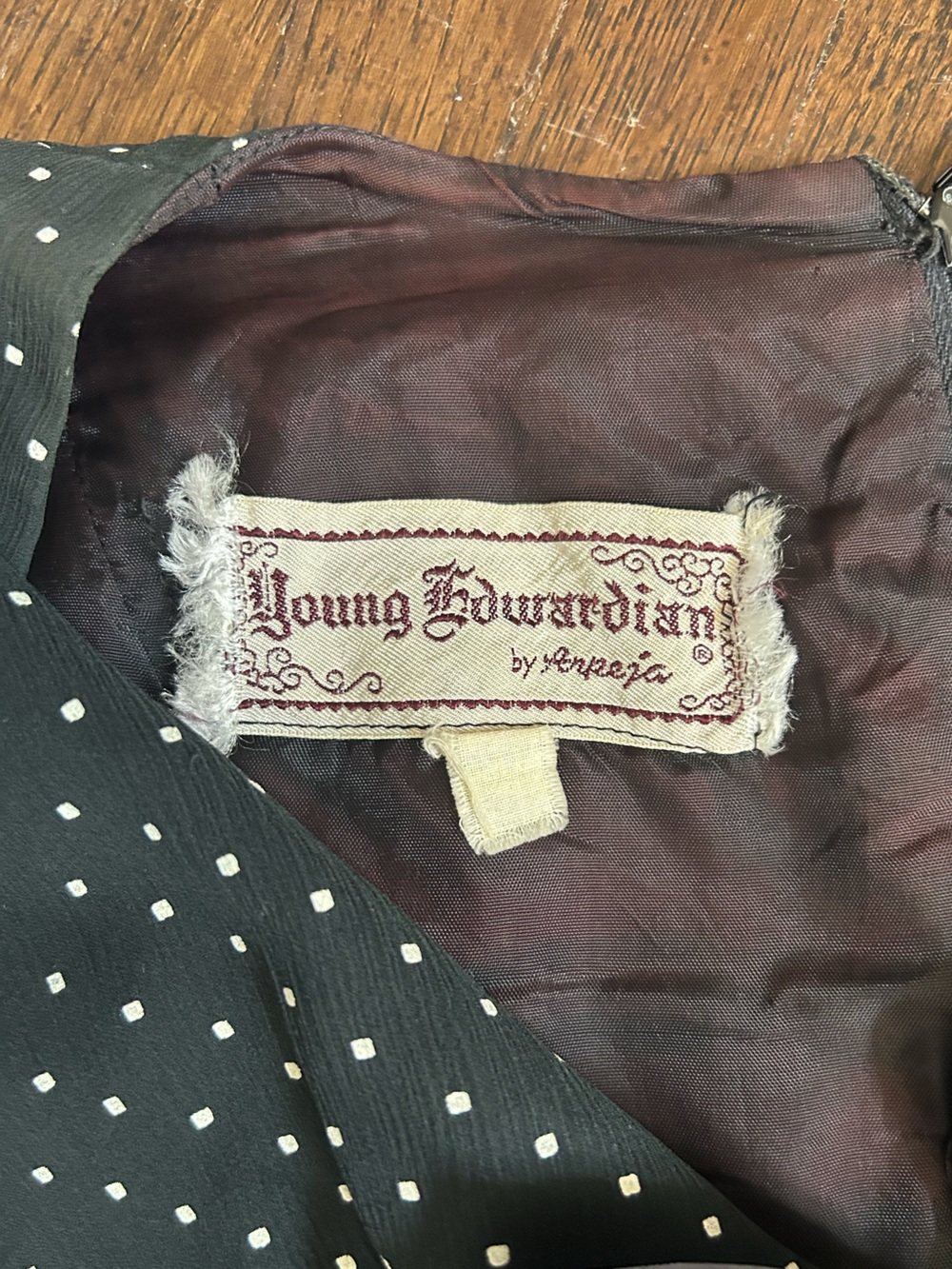 Vintage Young Edwardian Swiss Dot ruffled dress S - Picture 6 of 9